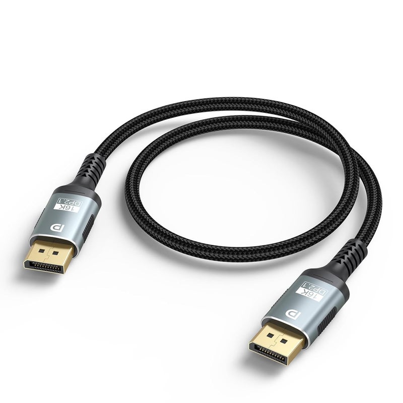 Breilytch Short DisplayPort Cable 2.1 1.5FT, 16K Display Port 2.1 DP to DP Cable (8K@240Hz, 4K@240Hz) HDR, DSC 1.2a Compatible with KVM FreeSync Gaming Monitor PC 5090 7900XTX - Image 1